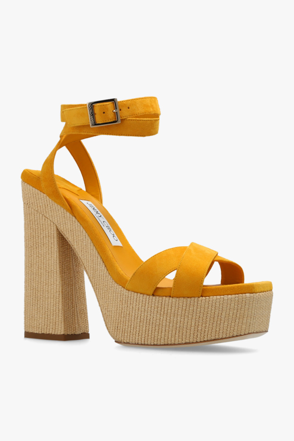 Yellow ‘Gaia’ platform sandals Jimmy Choo - Vitkac Germany